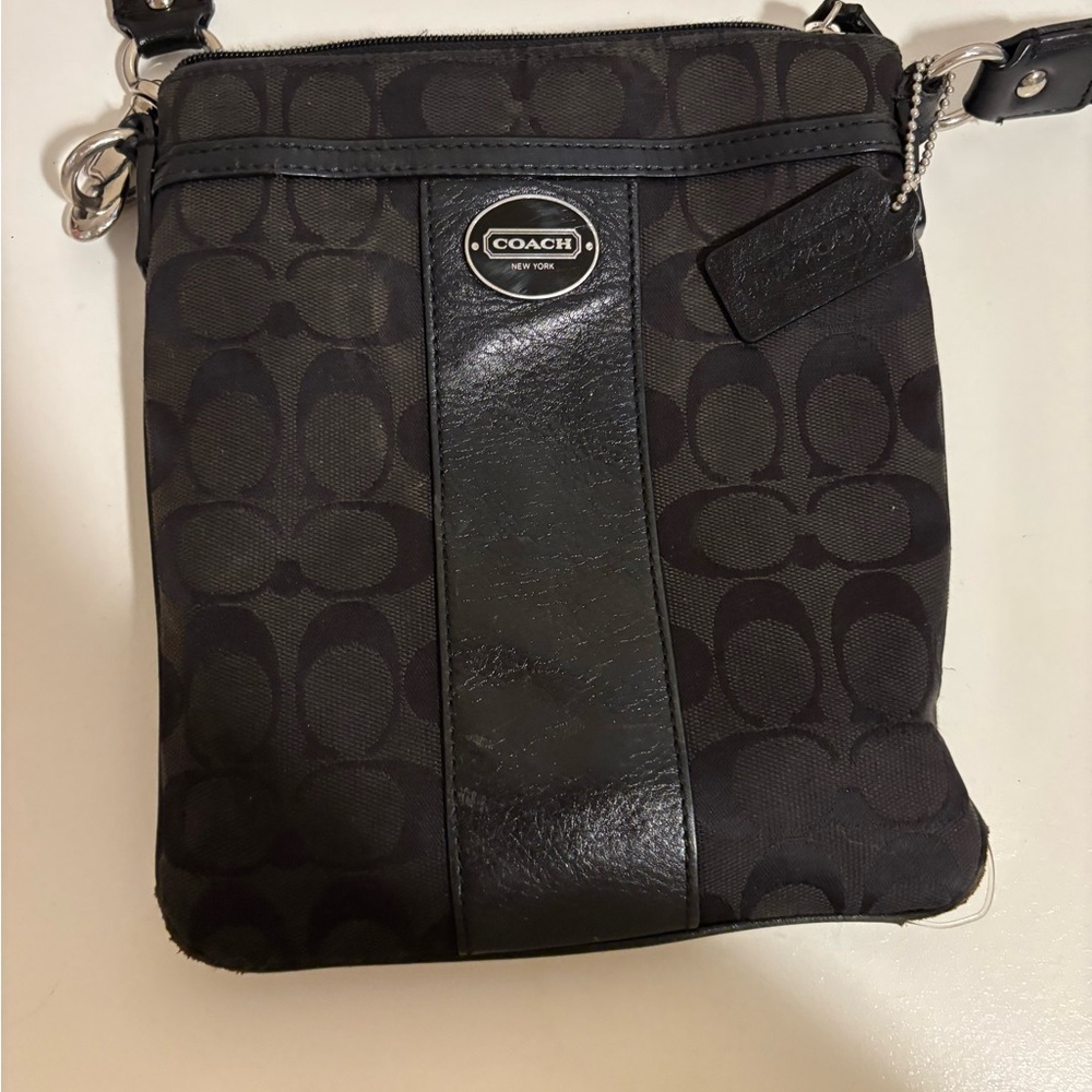 Coach Black Signature Crossbody Bag